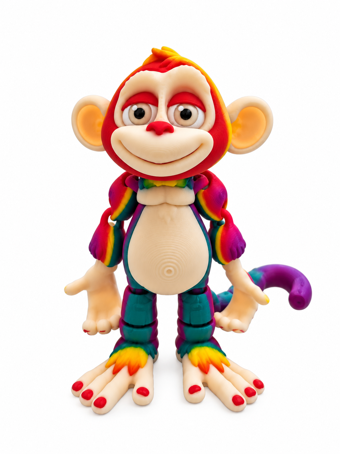 Rainbow flexi monkey