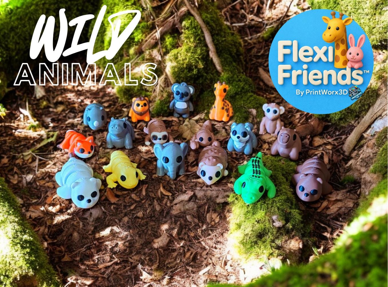 FlexiFriends™ - Wild Animals